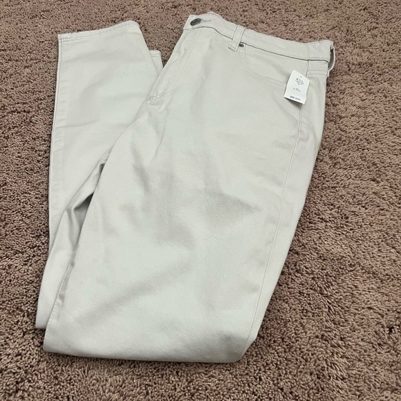NWT new 32s 32 short GAP high rise true skinny pants beige stone - Picture 8 of 15